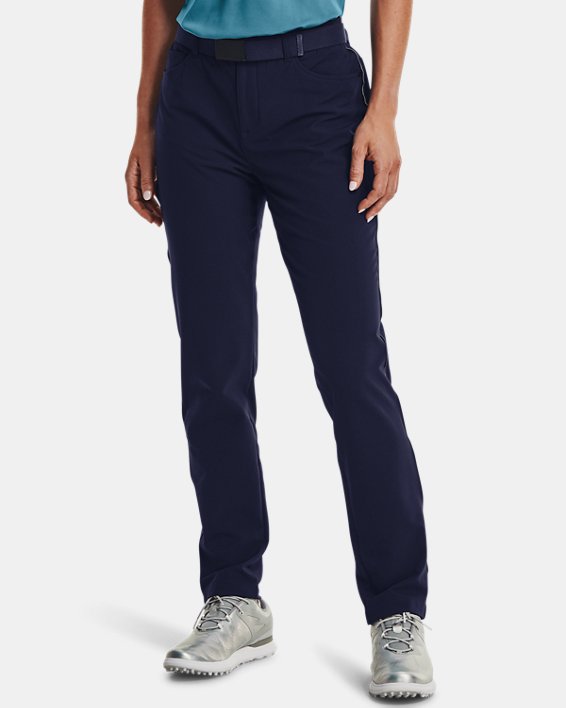 Pantalon 5 poches UA Links ColdGear® Infrared pour femmes, Blue, pdpMainDesktop image number 0